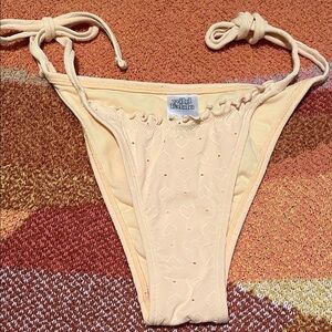 Wild Fable yellow Heart Tie-Side Bikini Bottom